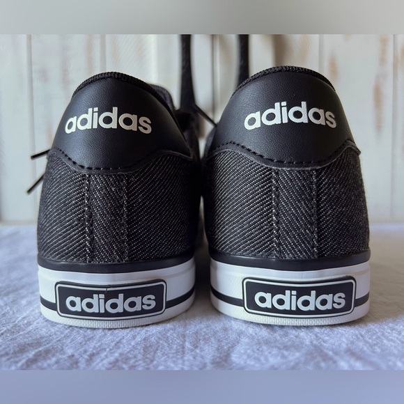 SALE Adidas Black Denim Sneakers NEO SE Daily Vulc - Picture 9 of 10